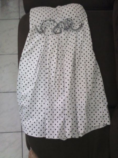 Vestido de bolinhas com bojo- Tam M